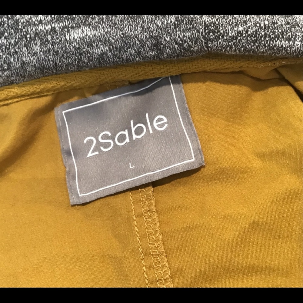 2SABLE MILITARY ANORAK MUSTARD HOODIE JACKET LG - Picture 15 of 15